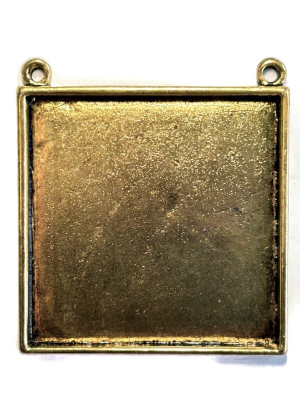 🔥$1 Clearance Large Goldtone Square Cabochon Pendant Tray 48mm x 48mm (1pc)